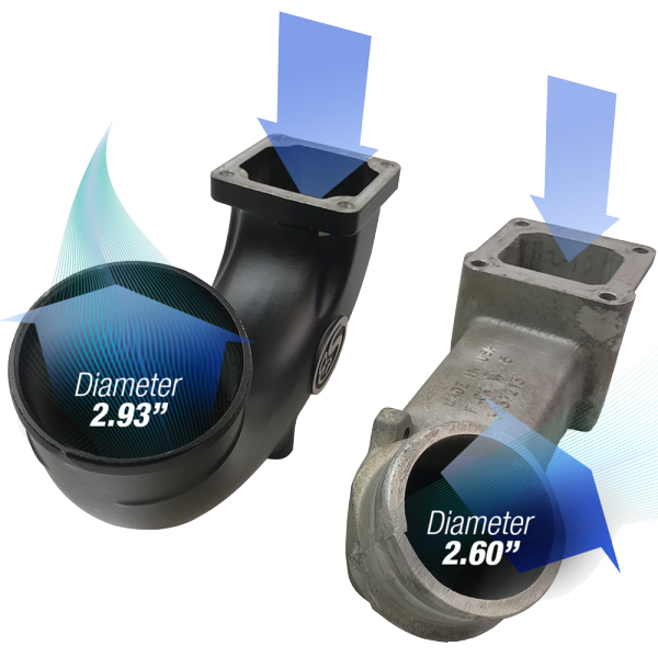 S&B FILTERS INTAKE ELBOW FOR 2003-2007 DODGE RAM 2500, 3500 5.9L DIESEL