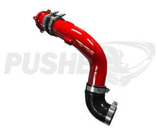 Pusher HD 3" Cold Side Charge Tube for 2017+ Ford F250/350 6.7L Powerstroke w/ Throttle Valve Replacement