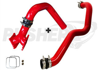 Pusher SuperMax Intake System & Pusher Max 3" Driver-side Charge Tube for 2011-2016 Duramax LML Trucks