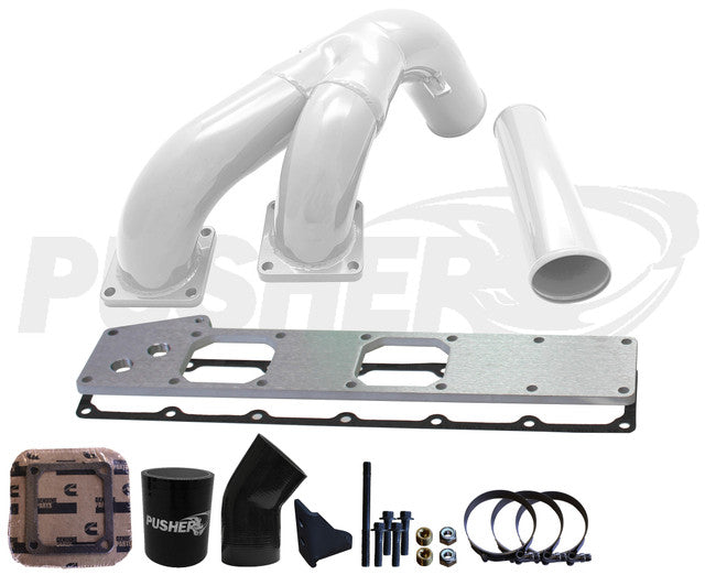 Pusher 3.5" MEGA Twin Intake System 1994-1998 Dodge Cummins 12v