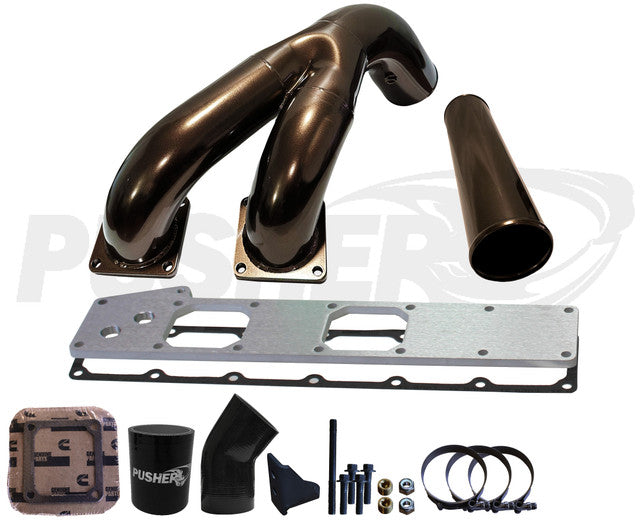 Pusher 3.5" MEGA Twin Intake System 1994-1998 Dodge Cummins 12v