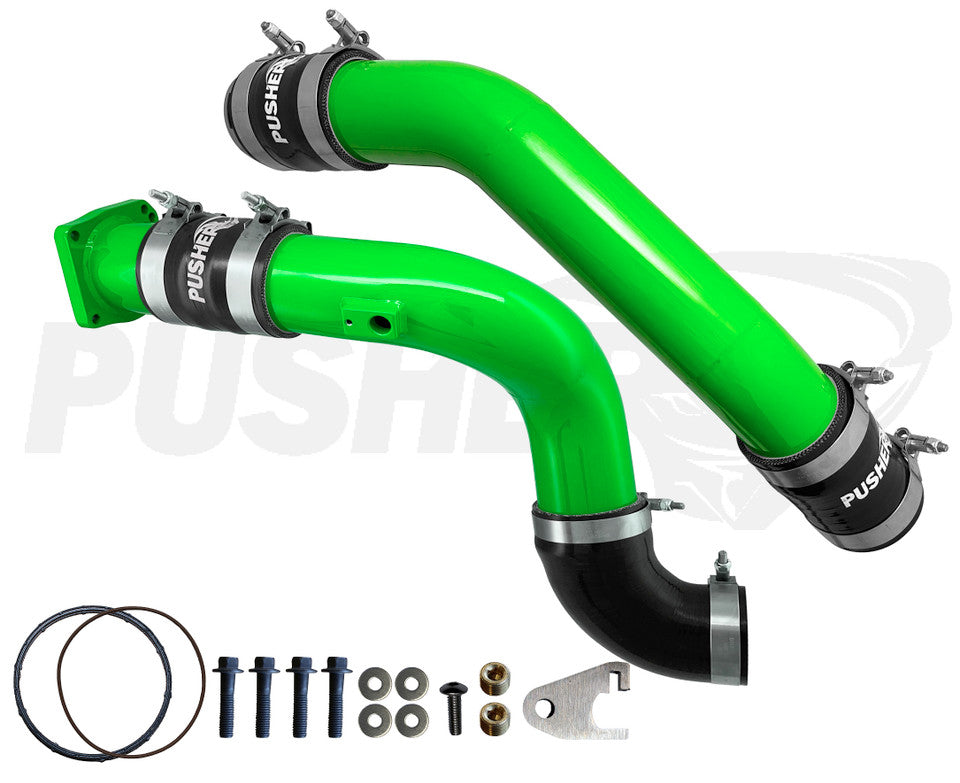 Pusher 3" Hot & Cold Side Charge Tubes for 2017-2022 Ford F250/350 6.7L Powerstroke w/ Throttle Valve Replacement