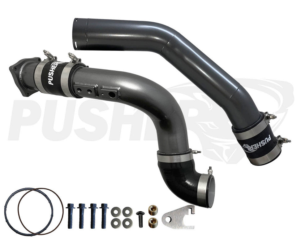 Pusher 3" Hot & Cold Side Charge Tubes for 2017-2022 Ford F250/350 6.7L Powerstroke w/ Throttle Valve Replacement