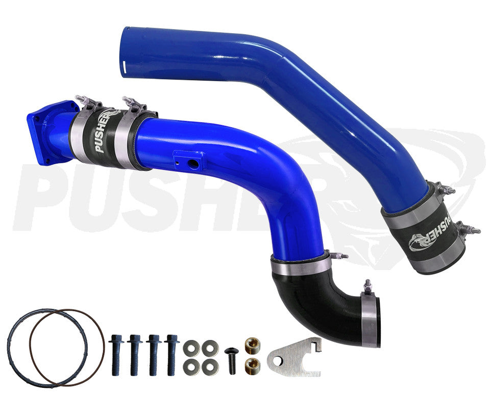 Pusher 3" Hot & Cold Side Charge Tubes for 2017-2022 Ford F250/350 6.7L Powerstroke w/ Throttle Valve Replacement