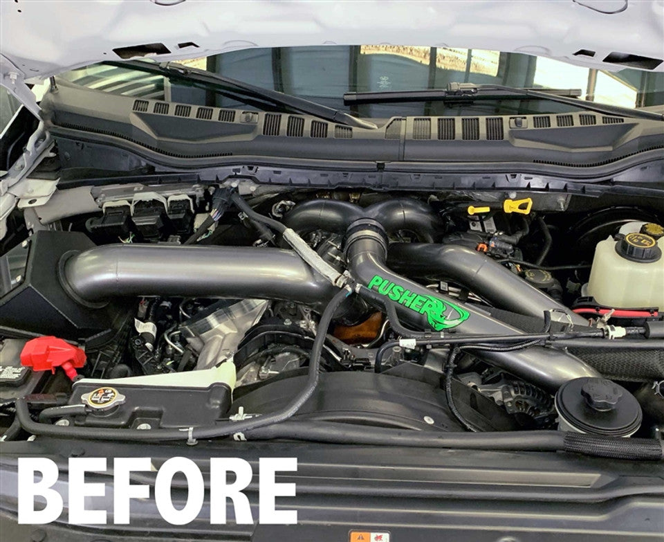 Pusher Coolant Reroute for 2011+ Ford F250/350 6.7L Powerstroke