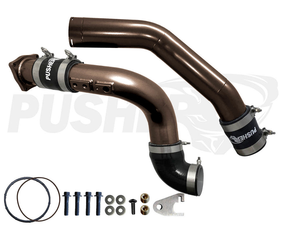 Pusher 3" Hot & Cold Side Charge Tubes for 2017-2022 Ford F250/350 6.7L Powerstroke w/ Throttle Valve Replacement