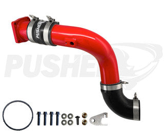Pusher HD 3" Cold Side Charge Tube for 2017+ Ford F250/350 6.7L Powerstroke w/ Throttle Valve Replacement