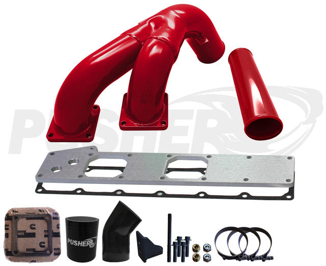 Pusher 3.5" MEGA Twin Intake System 1994-1998 Dodge Cummins 12v