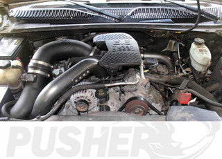 Pusher SuperMax Intake System & Pusher Max 3" Driver-side Charge Tube for 2011-2016 Duramax LML Trucks